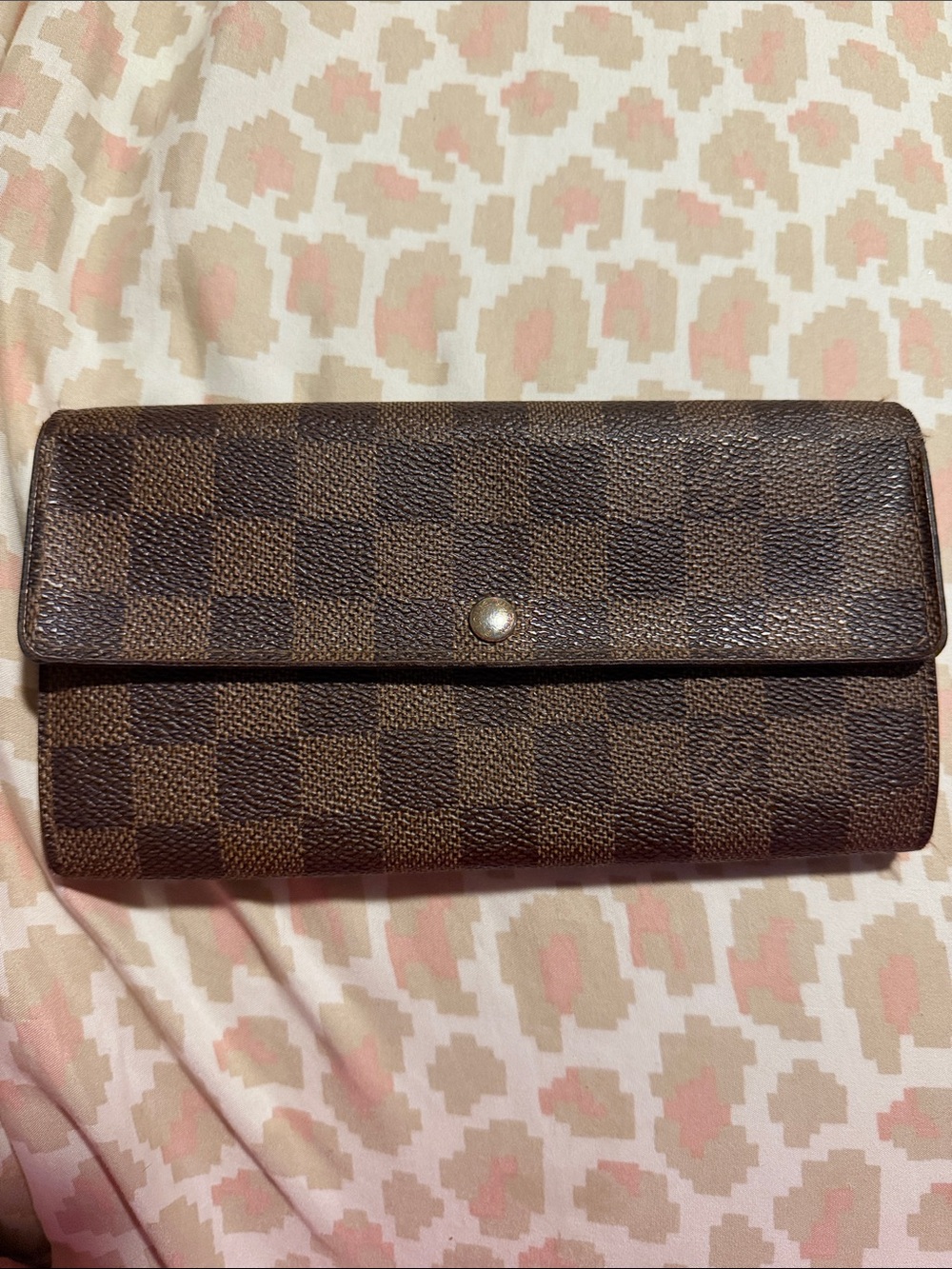 Louis Vuitton Brown Damier Canvas Continental Wallet